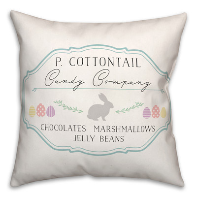 Creative Products P Cottontail Candy Co 18 x 18 Indoor / Outdoor Pillow-image