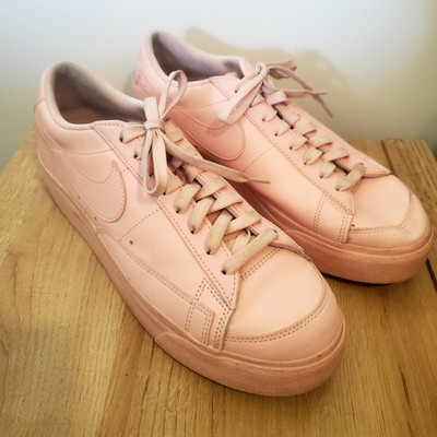 Nike Blazer Low Platform Sneakers 'Atmosphere' Pink Womens's Size 10-image