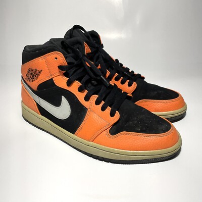 Nike Air Jordan 1 Mid Black Cone 2018 Men’s Size 10.5 (554724-062)-image