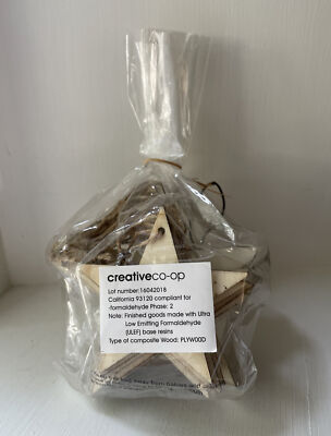 Creative Co-op 24 Plywood Christmas Star Ornaments 3 Packs Available-image