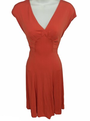 Jonathan Martin Orange Cap Sleeve Stretch dress Size 6-image