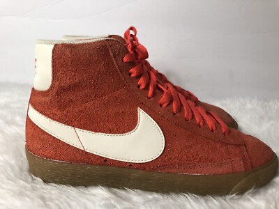 Nike Blazer Mid Suede Orange /Ivory/Gum 518171-801 Woman’s Sz 7.5-image