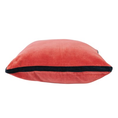 , Berry and Navy Multicolored Art Deco Velvet Pillow-image