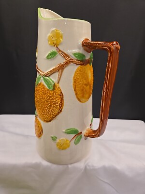 Vintage Napcoware Orange Juice Pitcher  Mid Century Orange Blossom-image