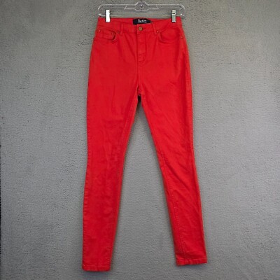 Boden Jeans Womens 4 Orange The Soho Skinny Leg Mid Rise Stretch Ankle Chic-image