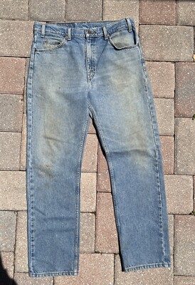 Vintage Levi's 505 Orange Tab Mens 33x29.5 Regular Fit Straight Leg Denim Jeans-image