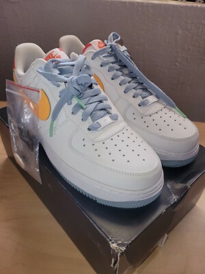 Nike Air Force 1 '07 LV8 Kindness White/Electro Orange(DC2196-100)Sz 8.5 Men NWB-image