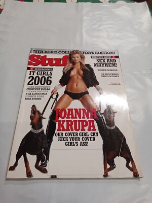 february 2006 Stuff #75 Joanna Krupa topl_ss cover + Sienna Miller & Joss Stone -image