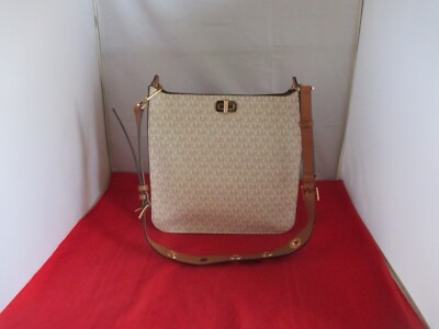 Michael Kors Sullivan LG  Signature N/S Messenger, Cross-Body $348 Vanilla #039'-image
