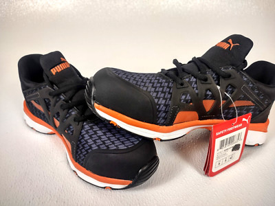 PUMA SAFETY FOOTWEAR RUSH 2.0 MID IN BLACK /ORANGE MEN’S SIZE 9-image