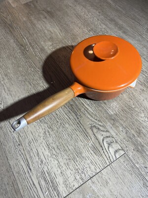 MID CENTURY COPCO DENMARK DESIGN MICHAEL LAX CAST IRON ORANGE-image