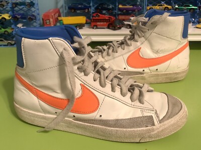 Size 8.5 - Nike Blazer Mid 77 Vintage Orange And Blue GOOD DEAL  Lightly Used-image
