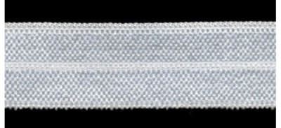 14mm White Elastic Fold Over Elastic (FOE) (per metre)-image