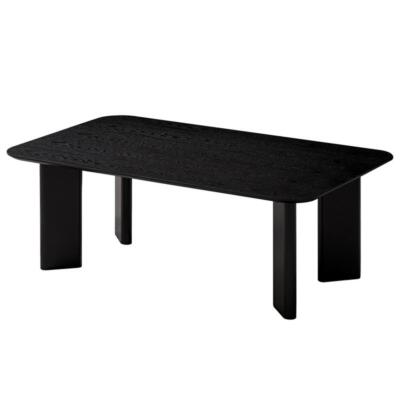 Omax Decor Joss Rectangular Shape Modern Wood Coffee Table in Black Ash-image