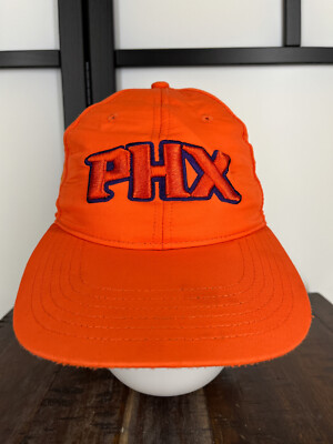 Phoenix Suns Hat Cap Strap Back Adult One Size Orange Embroidered Mid Fit Poly-image