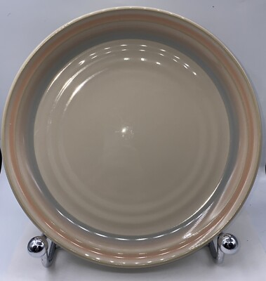 Noritake Stoneware Sunset Mesa 8663 Dinner Plate 10.25” MCM Taupe Mauve Rim EUC-image