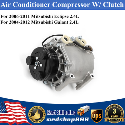 A/C Compressor For 2004-2012 Mitsubishi Galant 2006-2011 Eclipse 2.4L CO 11159T -image