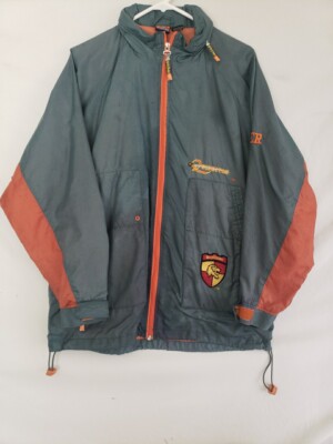 Harry Potter Quidditch Boys M 18/ 20 Windbreaker Jacket Gray Orange.       # BC1-image
