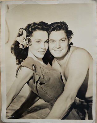 Maureen O'Sullivan + Johnny Weissmüller (1941) ❤ Original Vintage Photo K XXL-image