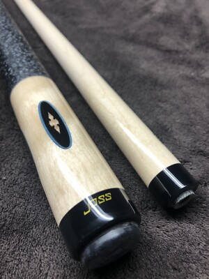 Joss Natural Figured Pool Cue Stick, Well Done Inlays Wrap 5/16 X 14 Free Ship-image