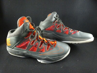 Nike Air Max Grey Orange Basketball Shoes Mens 11 US-image