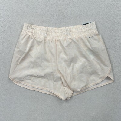 DSG Girls Youth Stride Run Shorts Size Large Peach Orange Mid Rise-image