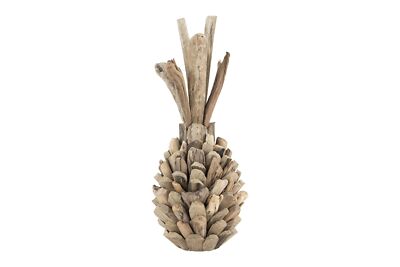 Creative Co-op Pure Driftwood Pineapple Decoration, Brown-image