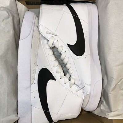 Nike Blazer Mid '77 (GS) White/Black-Team Orange Big Kids Shoes DA4086-100-image