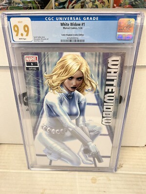 White Widow #1 (2024 Marvel) CGC 9.9 WP (Comic Kingdom Creative Ed.) ARIEL DIAZ-image