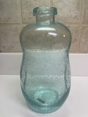 Creative Co-Op Teal Bubble Glass Jar/Bottle-image