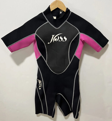 Joss Women Black Scuba Surfing Wetsuit Shorty Style size 42-image
