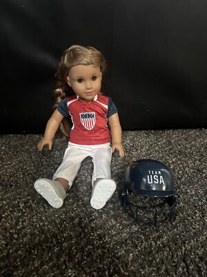 American Girl USA Softball Doll/Barely Used/Great Condition-image