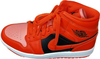 Nike Women's Air Jordan 1 Mid SE Crimson Bliss Rush Orange DM3381 600 Size 9-image