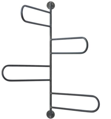 4-Arm Creative Coop Swivel Towel Holder Swing Bar Rack Towel Hanger Wall Mount-image