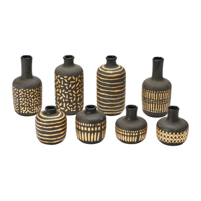 Main + Mesa Decorative Stoneware Vases Set of 8-image
