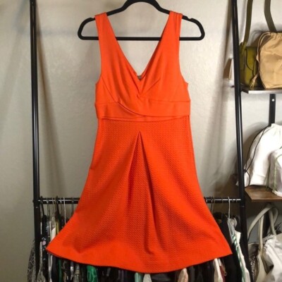 HD in Paris Orange A Line Dress-image