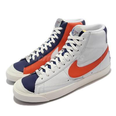 Nike Blazer Mid 77 EMB NBA 75th Anniversary White Orange Men Casual DD8025-100-image