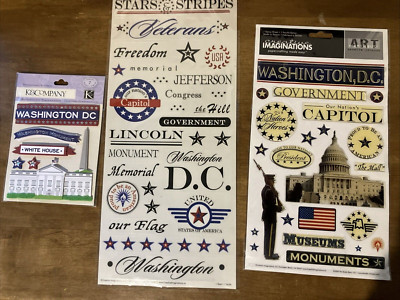 Washington DC Scrapbooking Stickers Creative Imaginations, K&Company Dimensional-image