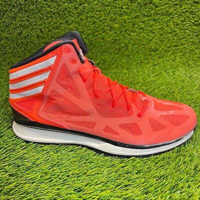 Adidas Crazy Shadow 2 Mens Size 11.5 Orange Pink  White Athletic Shoes Sneakers-image
