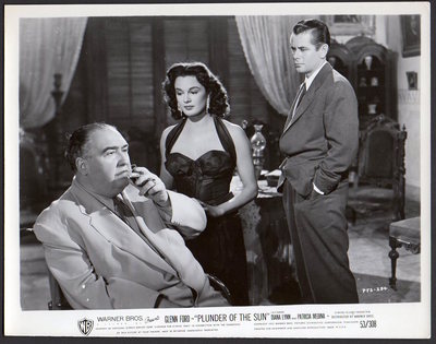 FRANCIS L SULLIVAN Patricia Medina GLENN FORD Orig Photo PLUNDER OF THE SUN-image