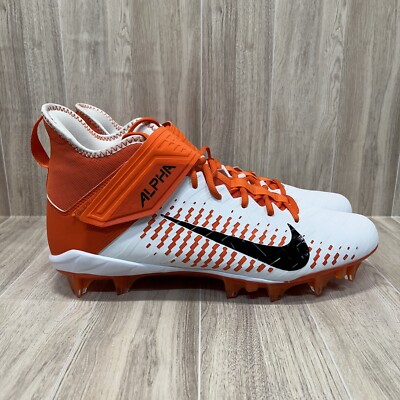 Nike Alpha Menace Pro 2 Mid Football Cleats Orange White BV3945-103 Mens Size 13-image