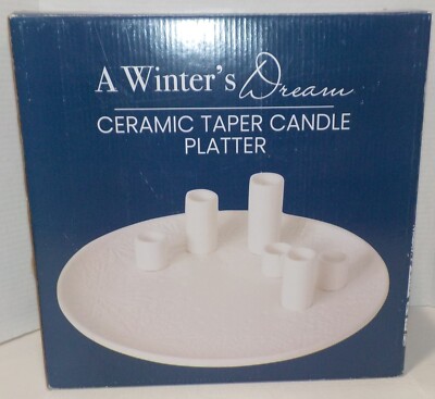 CERAMIC TAPER CANDLE 12