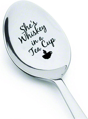Boston Creative company LLC Quote Engraved Spoon-She's Whiskey in A Silver -image