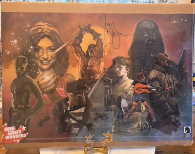 One Shot Wonders Litho Signed Joss Whedon Mike Mignola Travis Charest-image