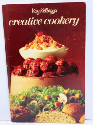 Vintage 1971 Kay Kellogg's Cereal Company Creative Cookery Cookbook Booklet-image
