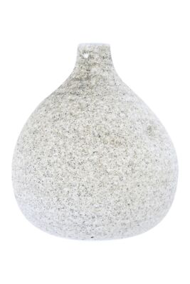 Creative Co-Op Small Textured Terracotta Narrow Top & Distressed Finish Vase,...-image
