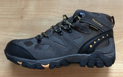 BearPaw Brock Waterproof Grey Black Orange Mid Hiker Boots 1875M Men Sz 11.5 NEW-image