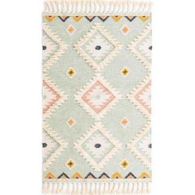 Unique Loom Mesa Light Blue 5 ft. x 8 ft. Area Rug-image