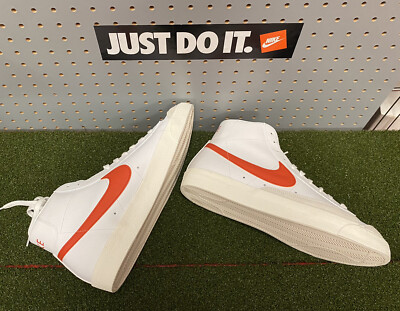 Nike Blazer Mid '77 Vintage Size Men's 14 White Orange Sail BQ6806 110 BRAND NEW-image