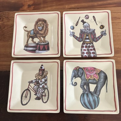 Four Square Plates Creative Co-op By Lori Siebert. Circus Theme-image